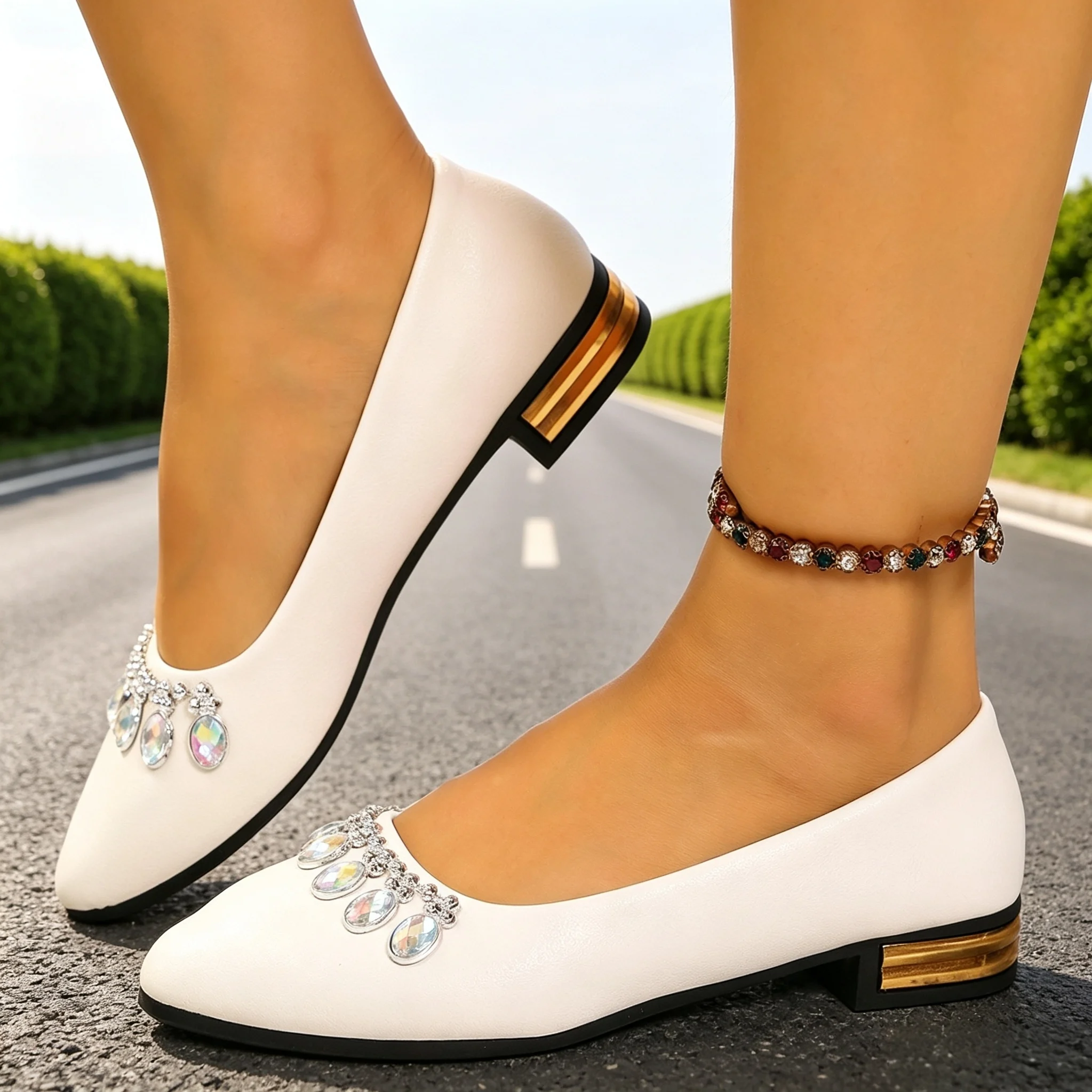 Women Shoes Store - Women Flats Pointed Toe Ballet Shoes