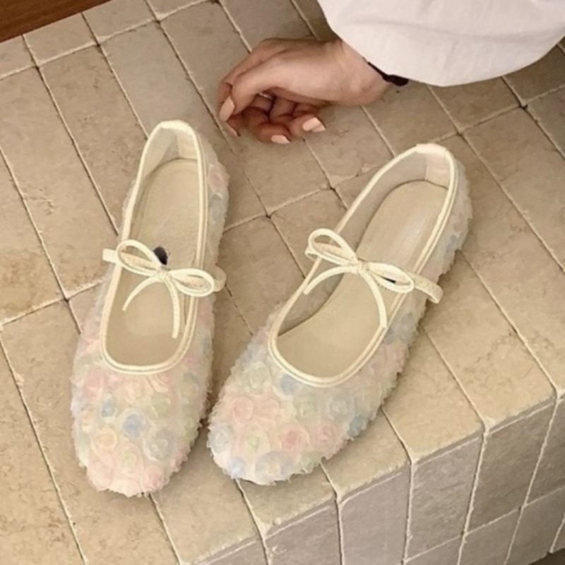 Women'S Heels - Gentle New Chinese Rose Mesh Mary