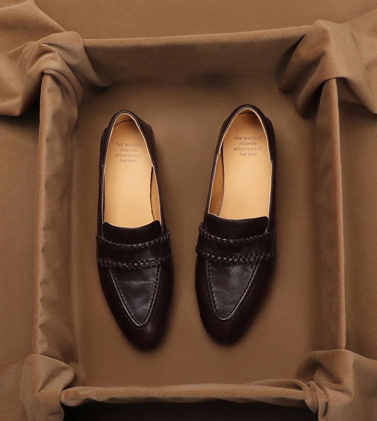 SHOEBOX Retro soft sheepskin o - Women'S Shoes Peep Toe recension och pris