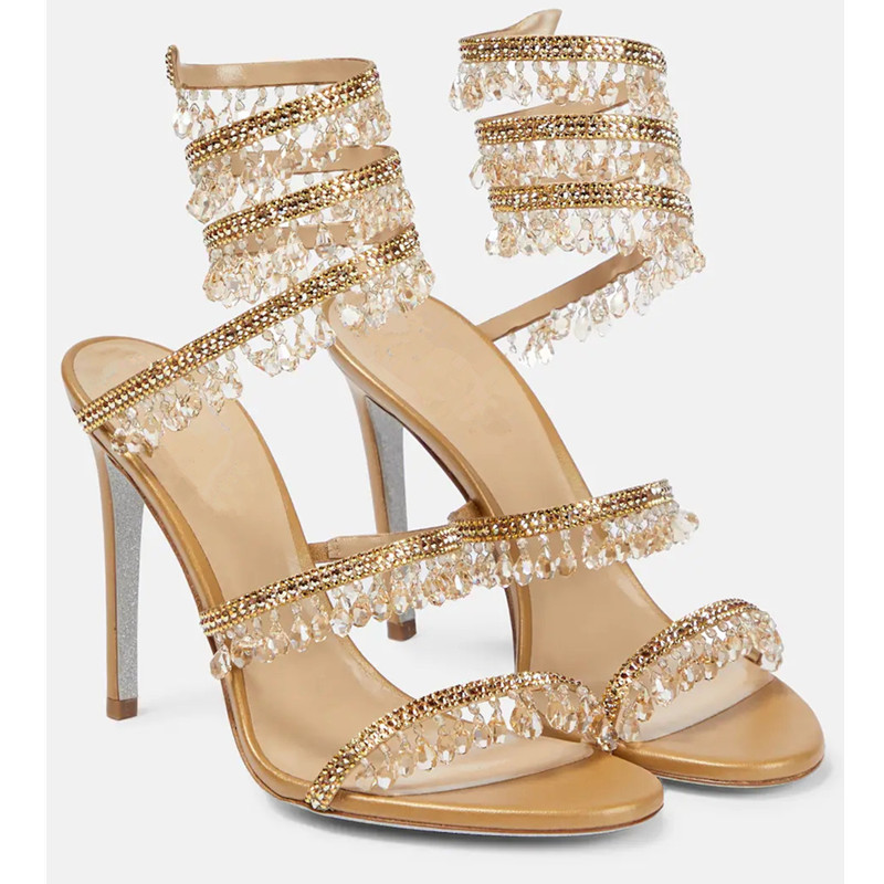 Sexy Green Crystal Fringe Stil - Women'S Shoes Peep Toe recension och pris