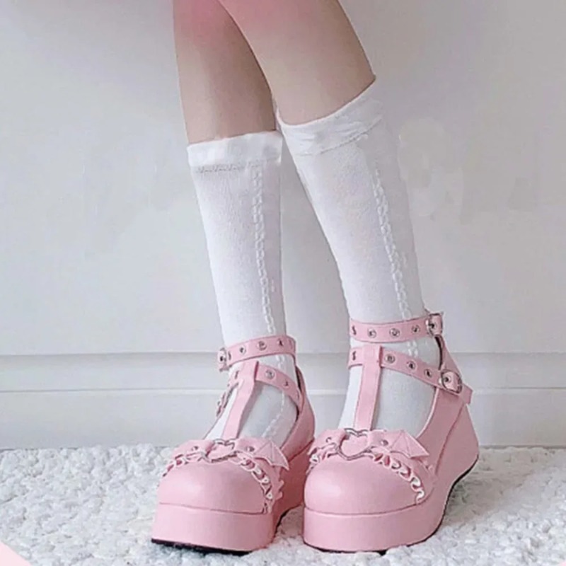 New Sweet Heart Buckle Wedges  - Women'S Shoes Popular recension och pris