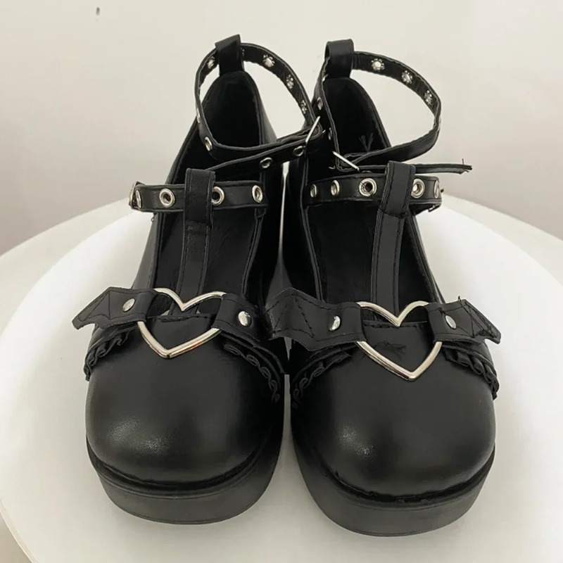 New Sweet Heart Buckle Wedges  - Women'S Shoes Popular recension och pris