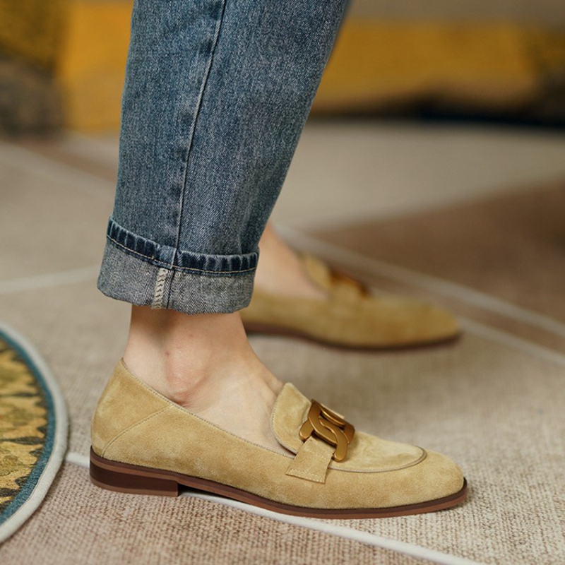 Suede Leather Women Loafers Sp - Women'S Heels recension och pris