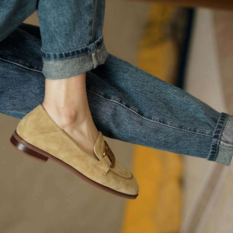 Suede Leather Women Loafers Sp - Women'S Heels recension och pris