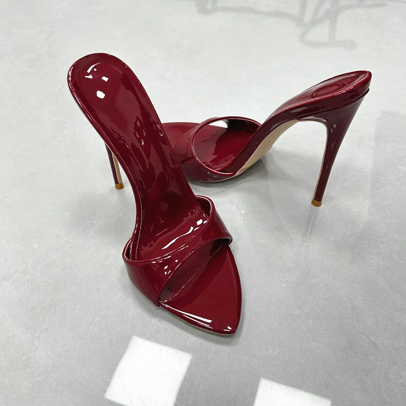 Elegant Burgundy Patent Pointe - Women'S Shoes Burgundy recension och pris