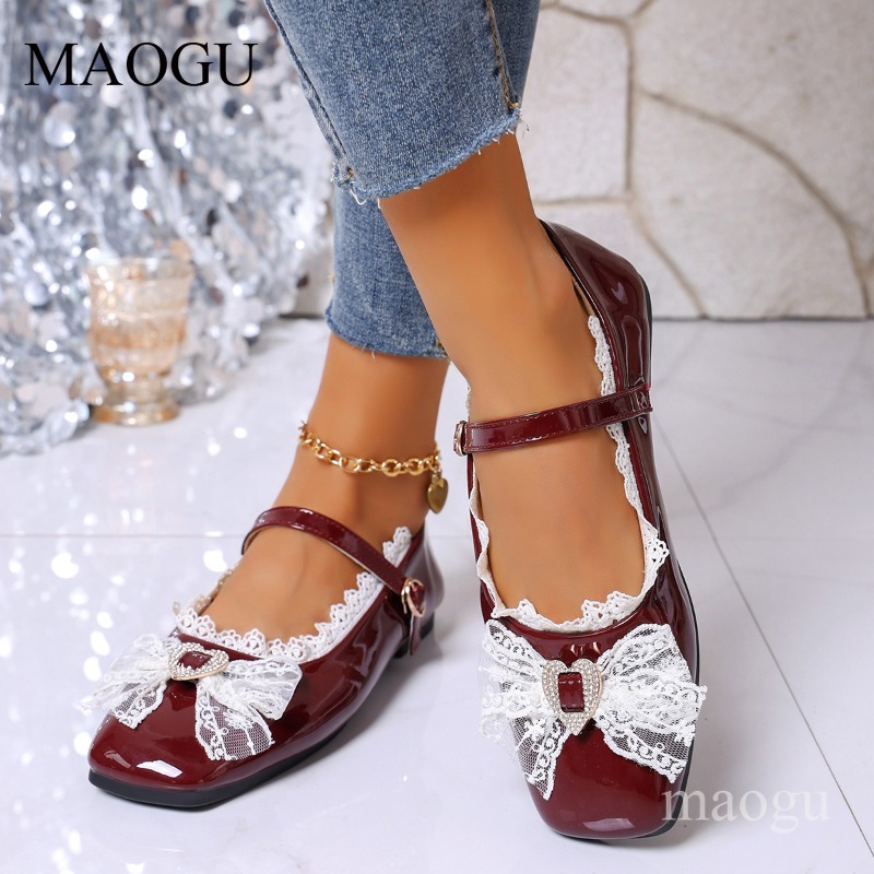 Square Toe Mary Jane Flats Wom - Shoes For Women Flats recension och pris