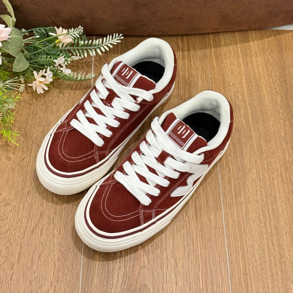 Ollieskate Burgundy Suede Canv - Women'S Shoes Burgundy recension och pris